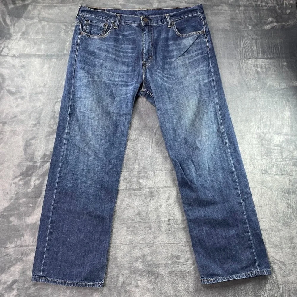 Levi's 569 Jeans Mens 36x30 Fits 38x30 Blue Medium Wash Straight Relaxed Denim